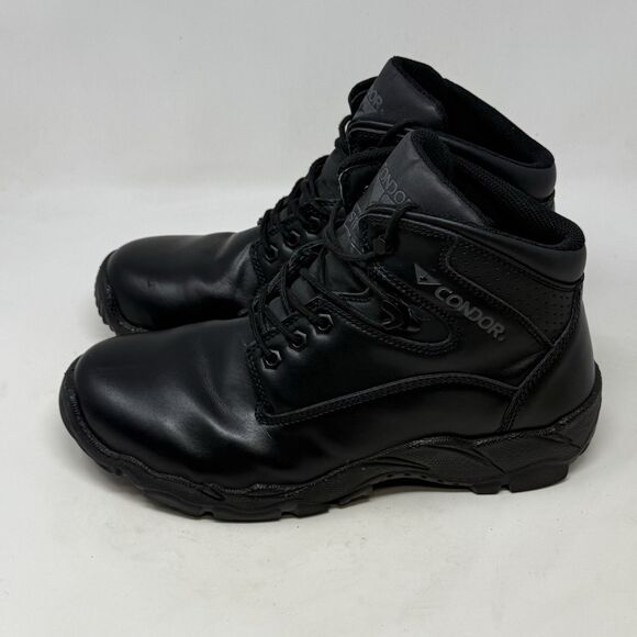 Condor Idaho 6” Steel Toe Tactical Work Boots Mens 12 Black Leather Lace Up - Picture 4 of 16